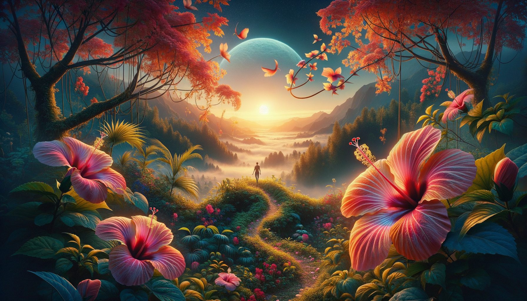 De Pracht van Hibiscus Planten: Solitaire Blikvangers in het Landschap